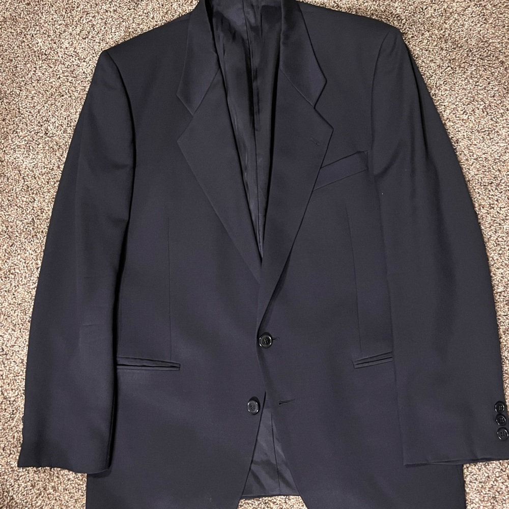 Giorgio Armani Dark Navy Blue Blazer 40R